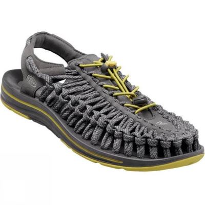 Keen Uneek Flat Cord - Férfi Szandál - Szürke / Olivazöld (Magyarország FDK378214)